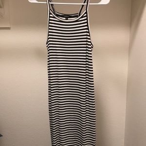Striped midi dress